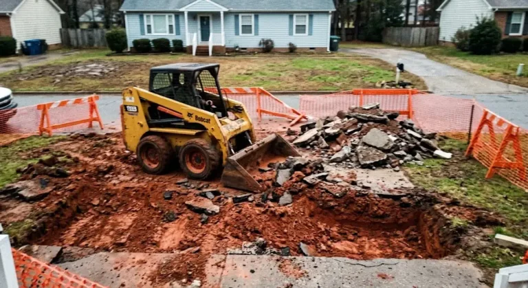 paver excevation in cary, nc