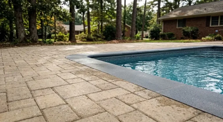 paver pool deck in cary, nc